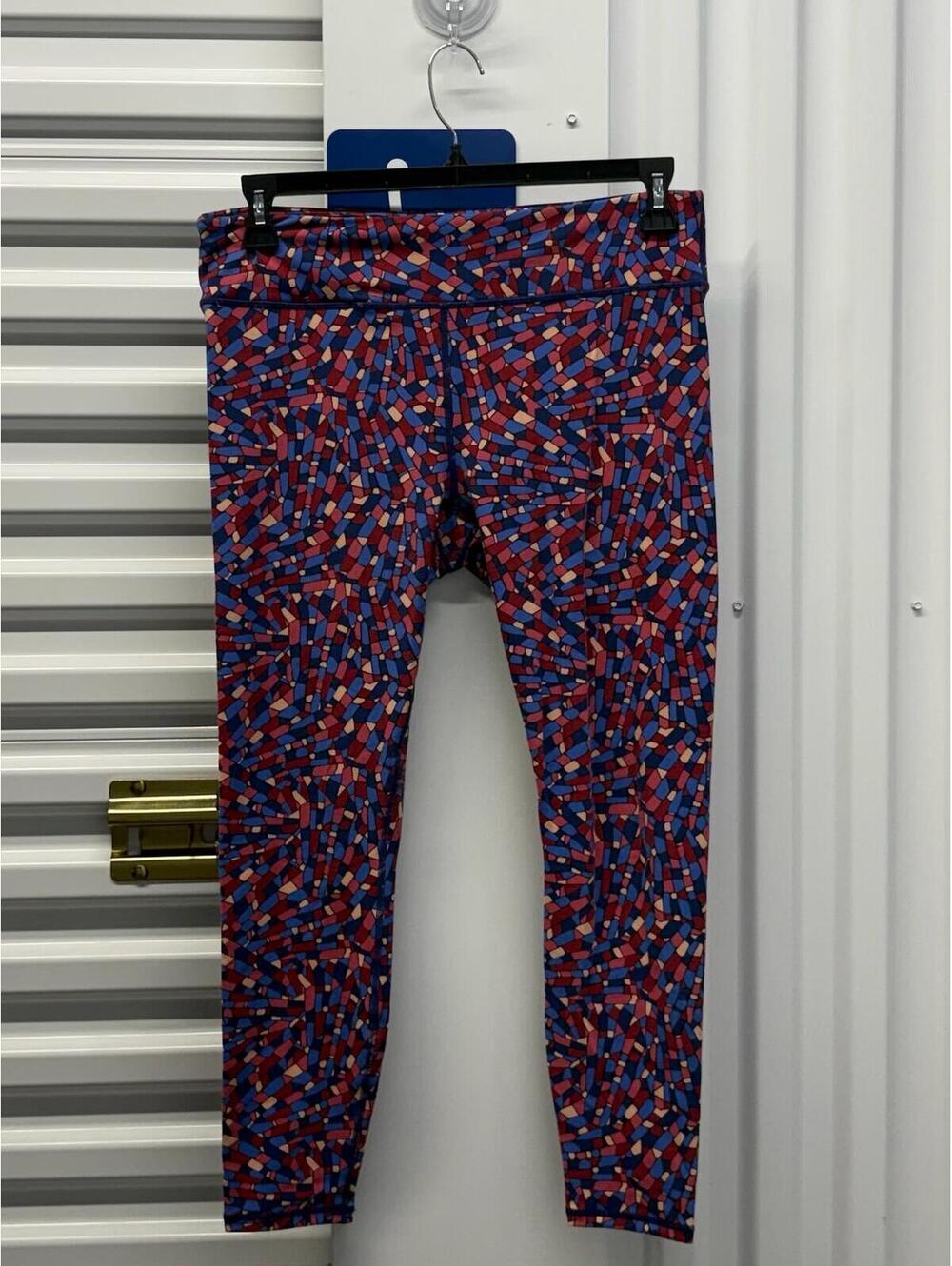 Fabletics Women’s Large Fabletics PowerHold Stained Glass Cropped Leggings